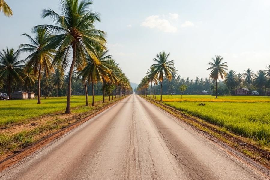 Hasil proyek jalan beton readymix mutu K-300 yang diselesaikan Adhimix Kalsel Mandiri di Barito Kuala